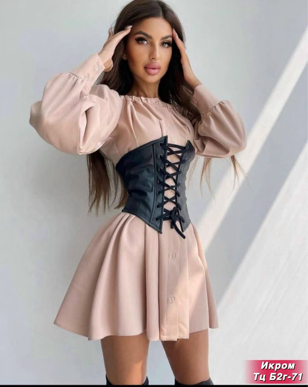 платье корсет,платье рубашка с корсетом,корсет из эко кожи,приталенное платье,корсеты