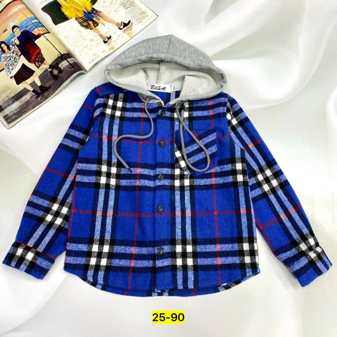 рубашка теплая,рубашка с капюшоном,рубашка в клетку с капюшоном,рубашка теплая детская,детская рубашка