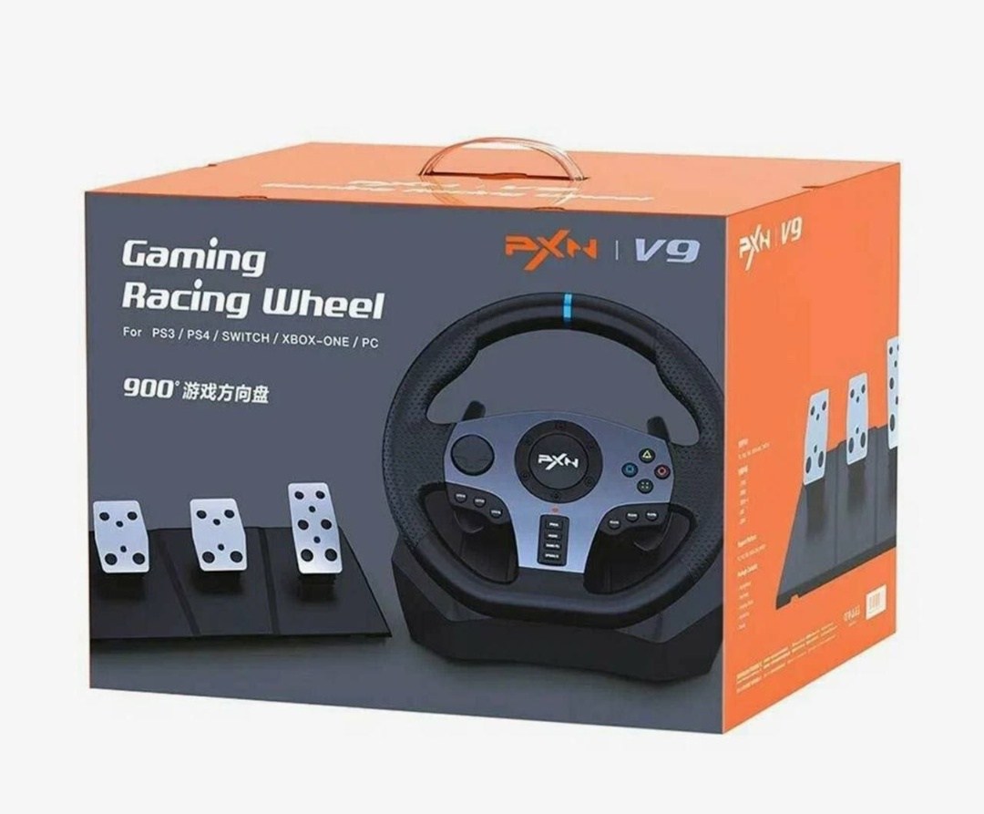 gaming steering wheel,game racing wheel,игровой руль pxn,игровой руль для пк,racing wheel