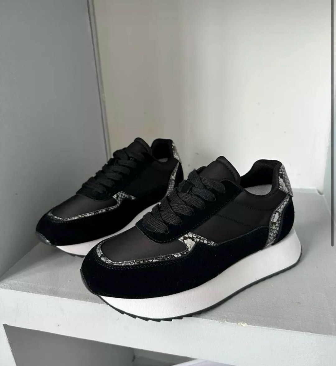 ,женские кроссовки,черные кроссовки,кроссовки натуральные,женские кроссовки на платформе