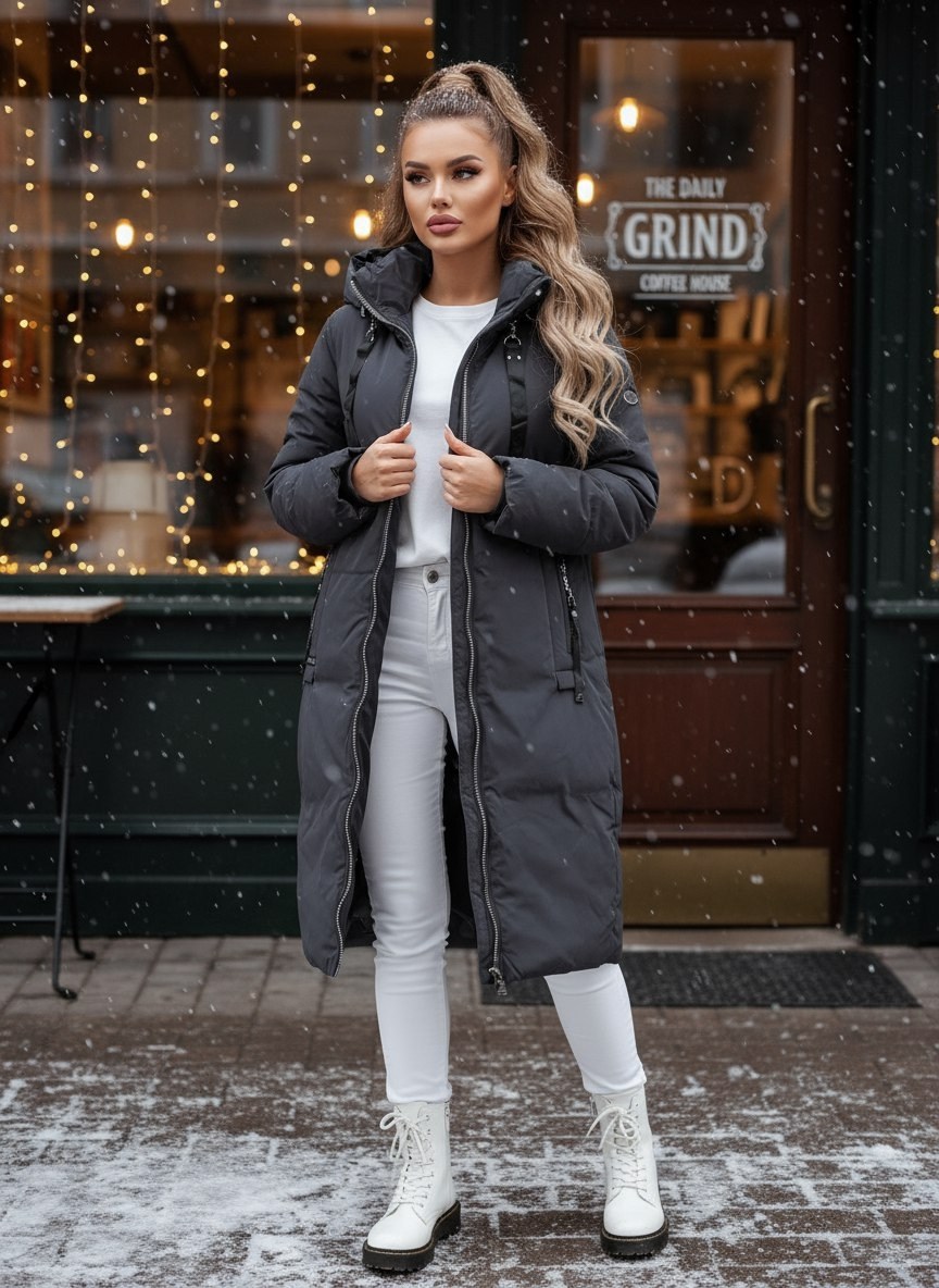 пуховик длинный зимний с капюшоном,зимние куртки,удлиненная куртка,куртка пуховик зимний длинный с капюшоном,пуховики женские