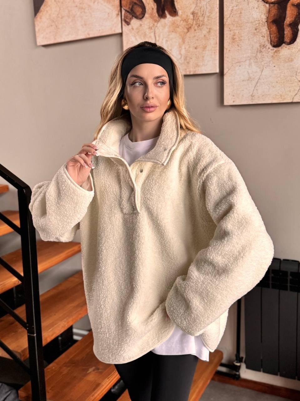 флисовая кофта,джемпер флисовая,оверсайз толстовка,флисовая толстовка,женский джемпер