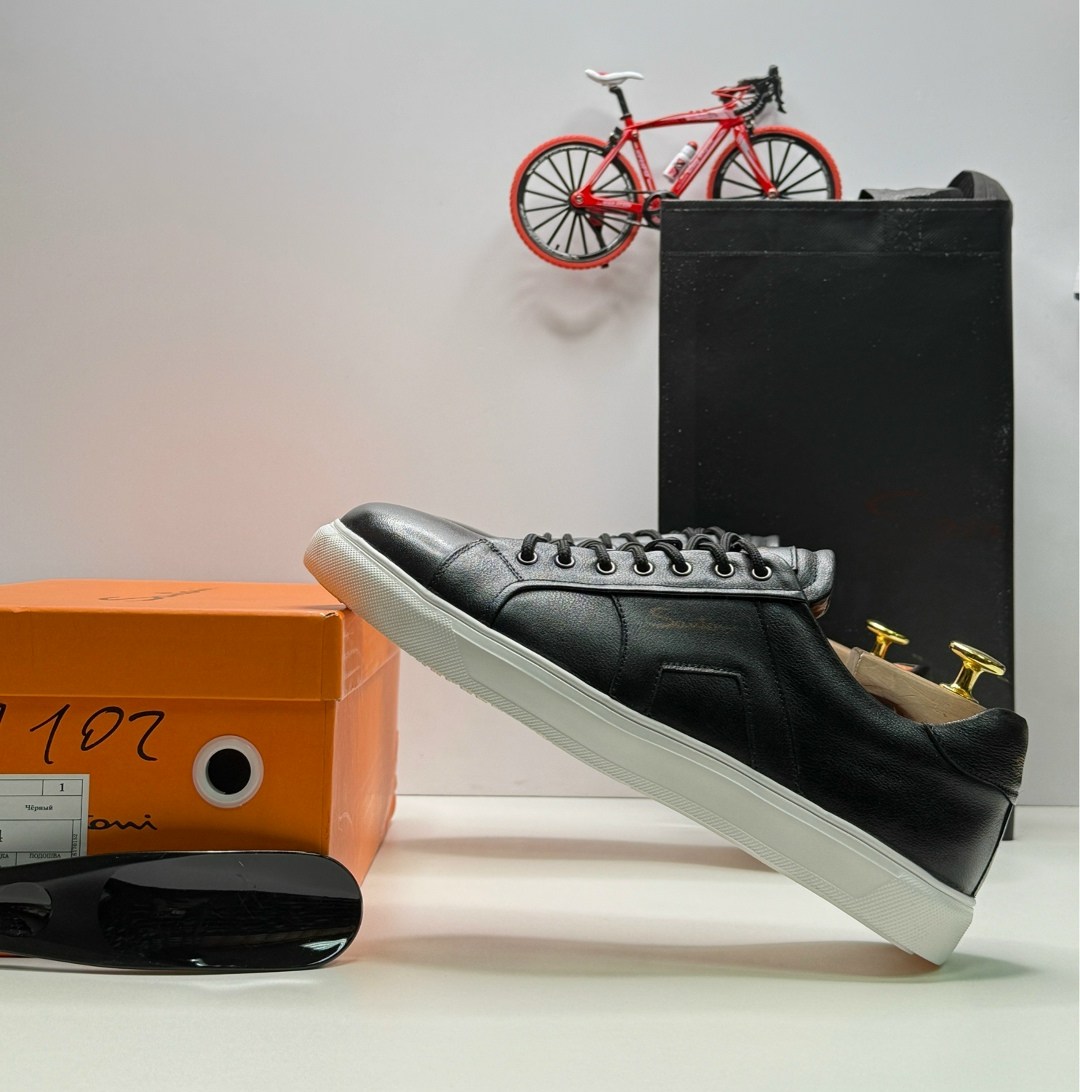 ,кроссовки santoni,кеды кожаные,кеды мужские кожаные,кеды santoni мужские