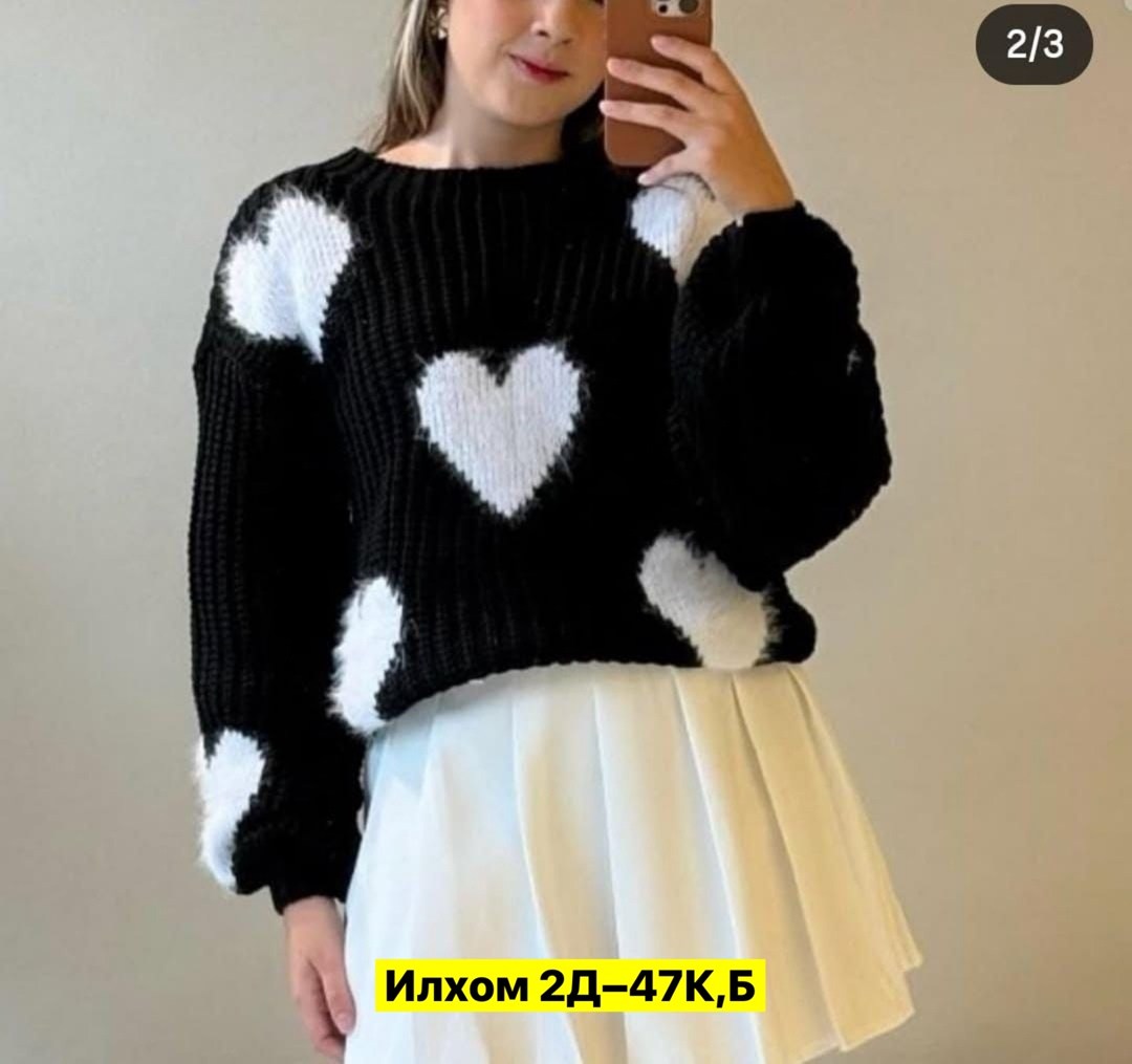 свитера женские,модные свитера,свитера вязаные,вязаная кофта,свитер сердечки