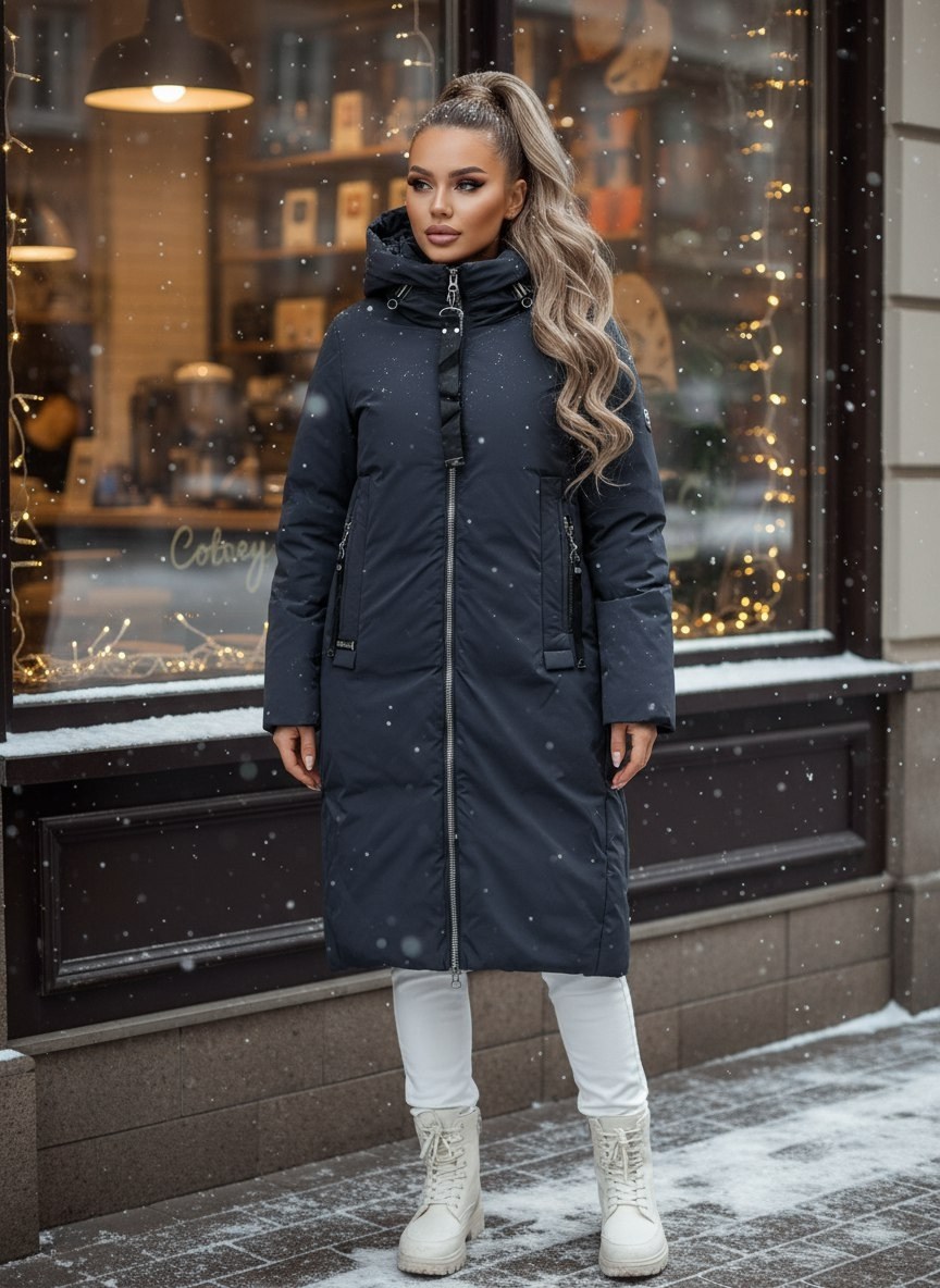 пуховик длинный зимний с капюшоном,зимние куртки,удлиненная куртка,куртка пуховик зимний длинный с капюшоном,пуховики женские