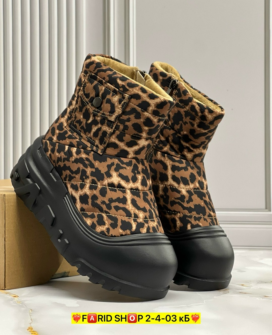 ,женские угги,леопардовые ботинки,зимняя женская ,короткие сапоги