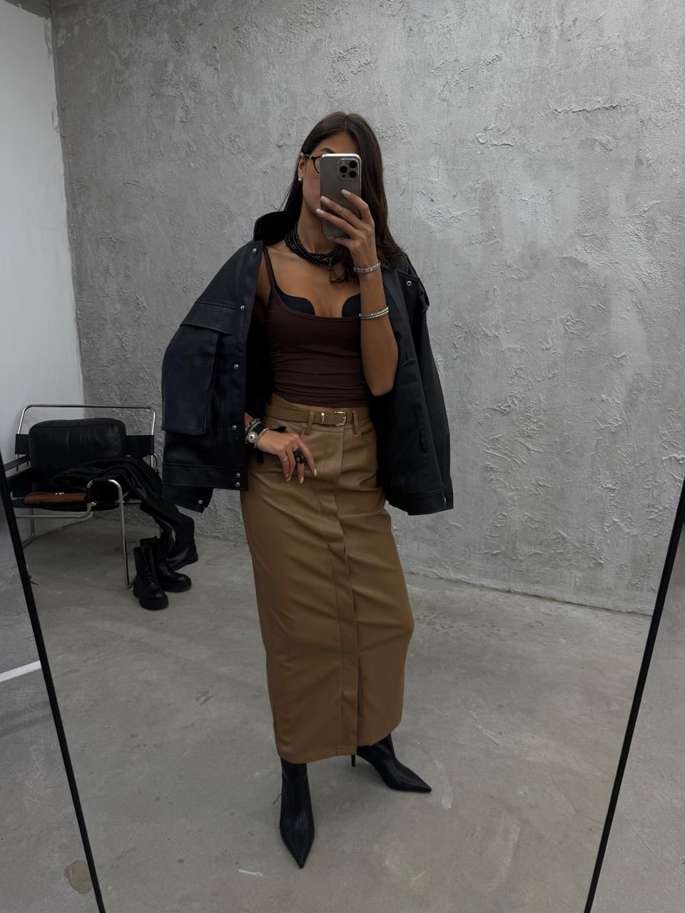 длинные юбки,юбка миди,юбка,юбка кожаная миди,юбка кожаная женская