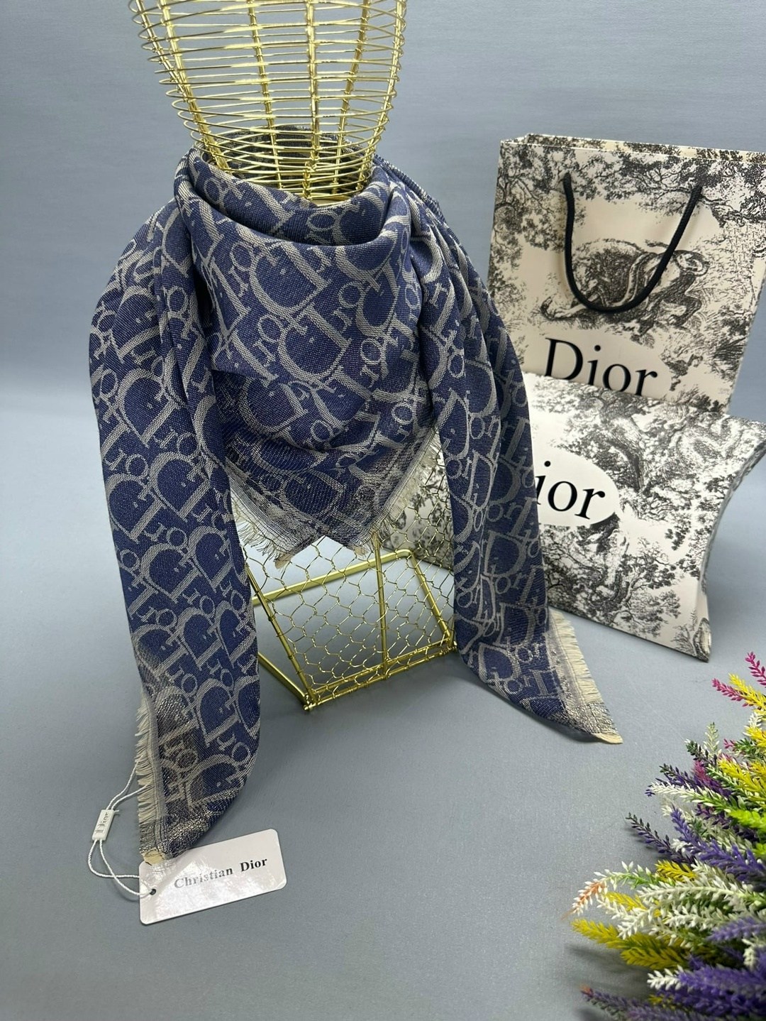 палантин платок,брендовый платок,платок dior,шарф женский платок,кашемировый платок