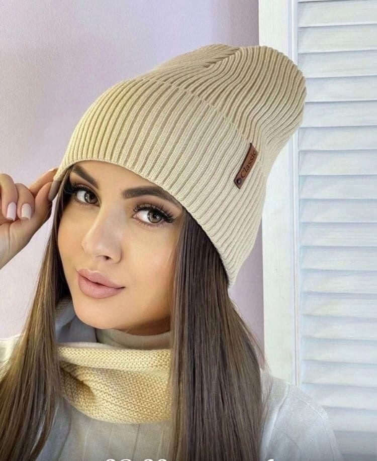 комплект шапки,комплект женский шапка,шапка бежевого цвета,комплект шапка снуд,комплект шапка снуд женский