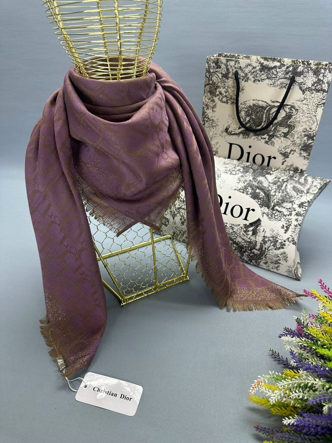 палантин платок,брендовый платок,платок dior,шарф женский платок,кашемировый платок