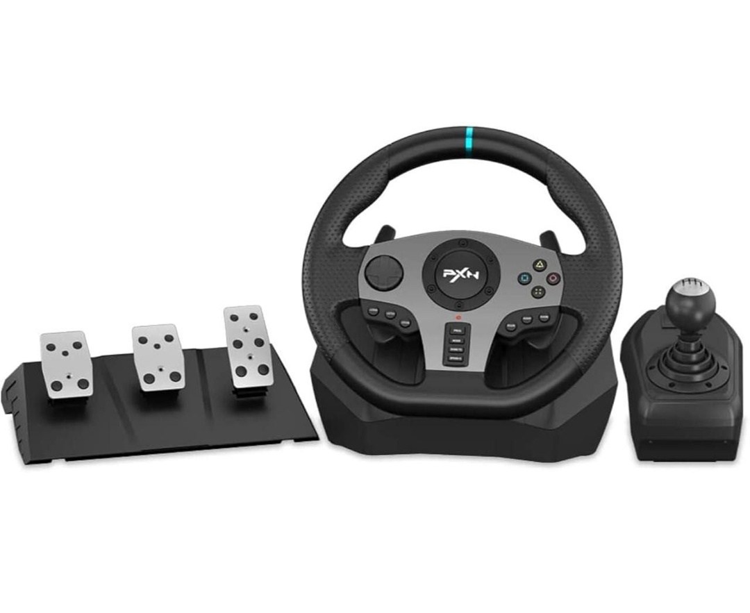 gaming steering wheel,game racing wheel,игровой руль pxn,игровой руль для пк,racing wheel