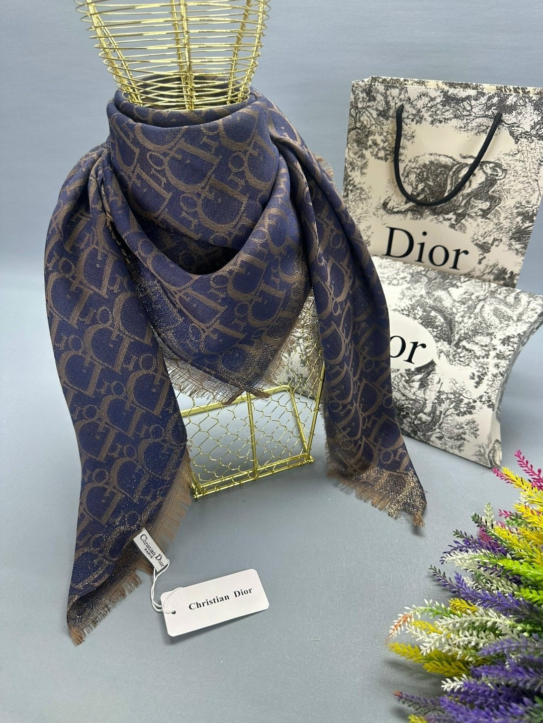 палантин платок,брендовый платок,платок dior,шарф женский платок,кашемировый платок