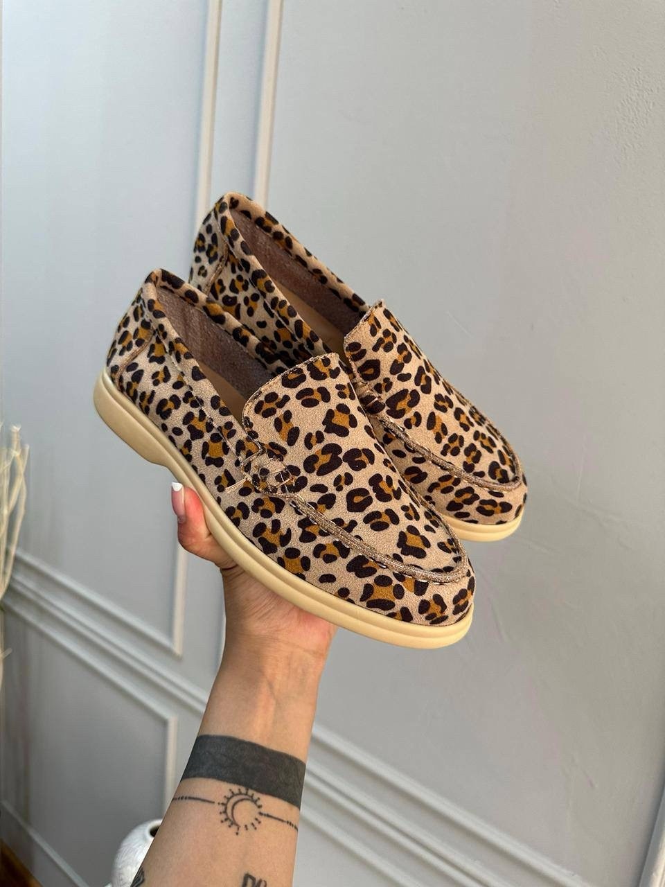 ,лоферы замш,женские лоферы, женская,леопардовые лоферы