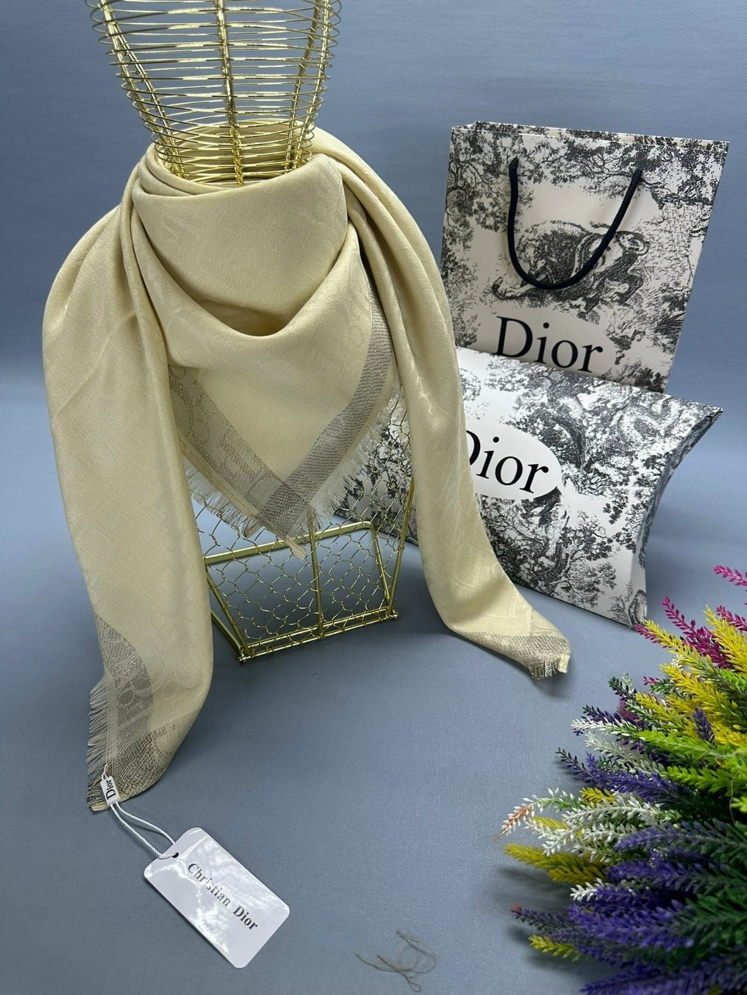 палантин платок,брендовый платок,платок dior,шарф женский платок,кашемировый платок