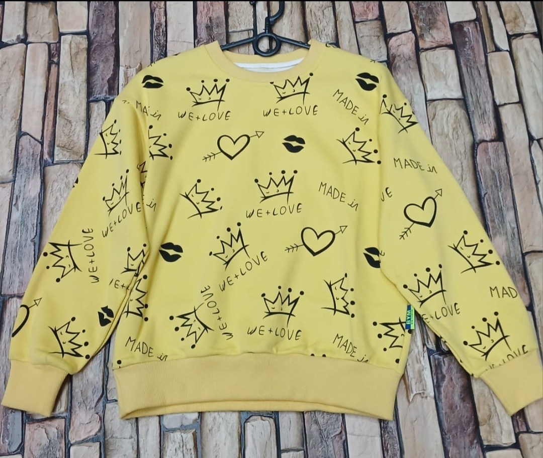желтый свитшот,толстовки кофта,модные свитшоты,свитшот для подростка,детская кофта