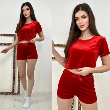 пижама из бархата,велюровая пижама,пижама с шортами велюровая,пижама женская с шортами велюровая,домашняя одежда пижама