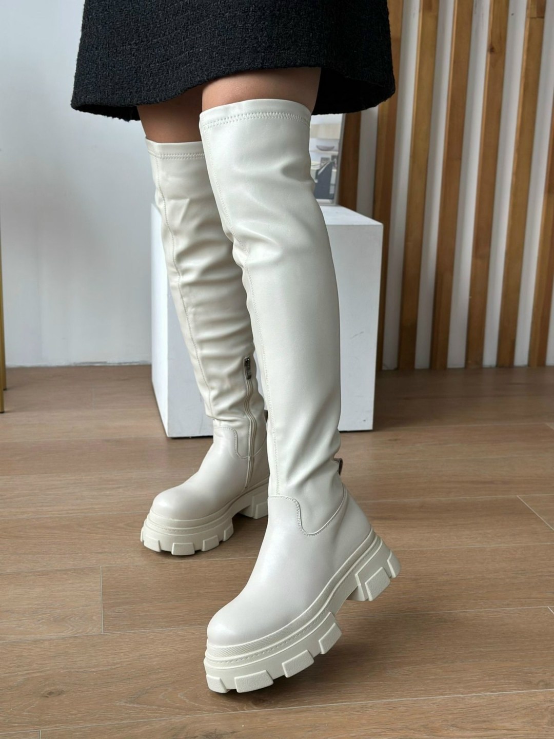 ботфорты женские,ботфорты сапоги,бежевые ботфорты,демисезонные ботфорты,ботфорты на платформе