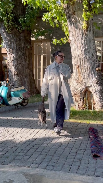 мода модная,пальто,стильные наряды,образ с серым пальто,стили в одежде