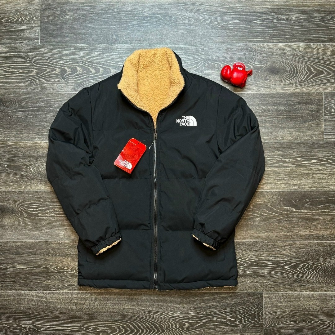 куртка двухсторонняя the north face,куртка двухсторонняя tnf,двухсторонняя куртка барашек north face,пуховик тнф двухсторонний,куртка the north face зимняя