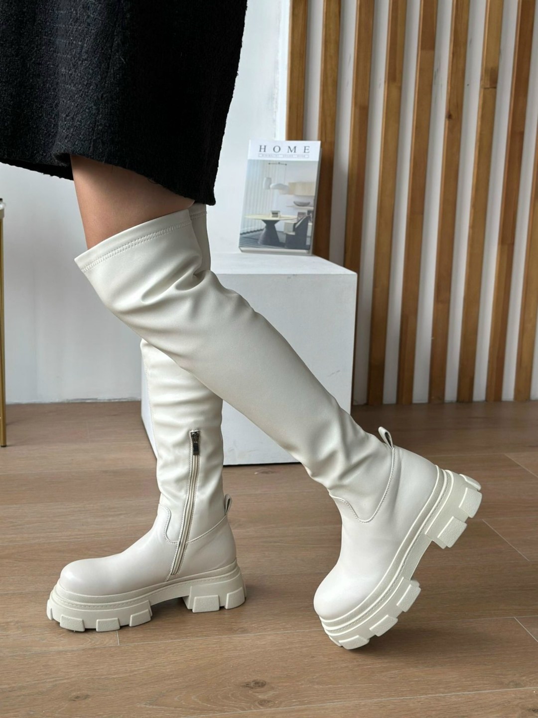 ботфорты женские,ботфорты сапоги,бежевые ботфорты,демисезонные ботфорты,ботфорты на платформе