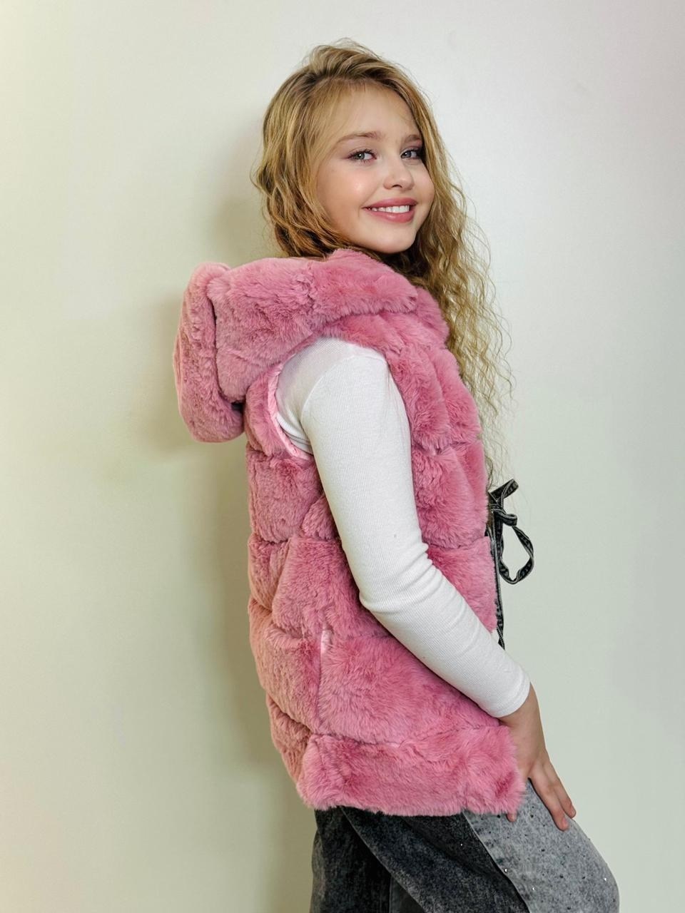 меховая жилет,меховая жилетка,жилет детский меховой,меховая жилетка для девочки,жилетка детская меховая