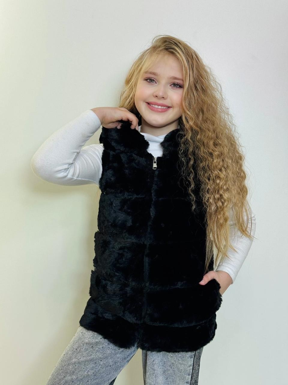 меховая жилет,меховая жилетка,жилет детский меховой,меховая жилетка для девочки,жилетка детская меховая