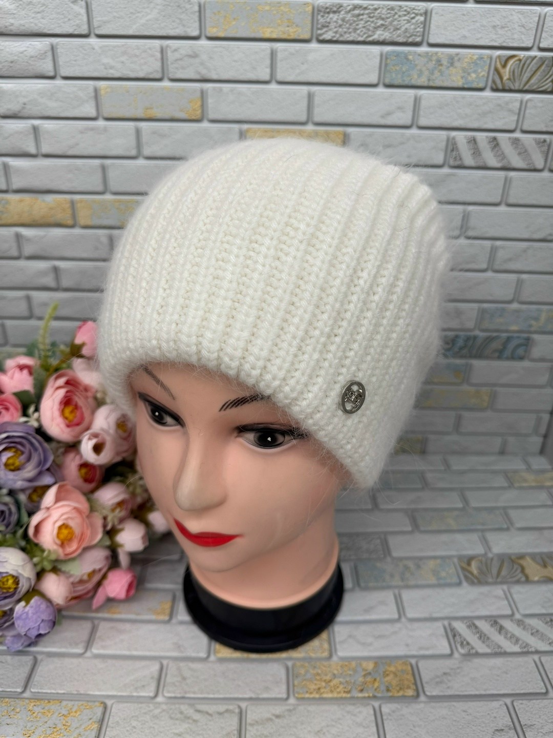 шапка женская,шапка женская из ангоры,вязаная шапка женская,шапка ангора,женская шапка ангора