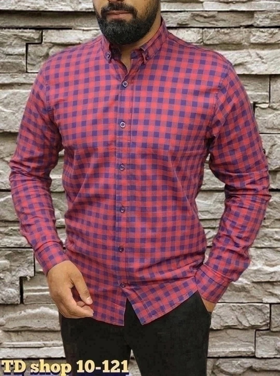 рубашки мужские модные,мужская рубашка с длинными рукавами,рубашка мужская,повседневная рубашка,рубашка красная в клетку мужская с длинным рукавом