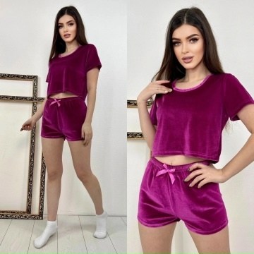 пижама из бархата,велюровая пижама,пижама с шортами велюровая,пижама женская с шортами велюровая,домашняя одежда пижама
