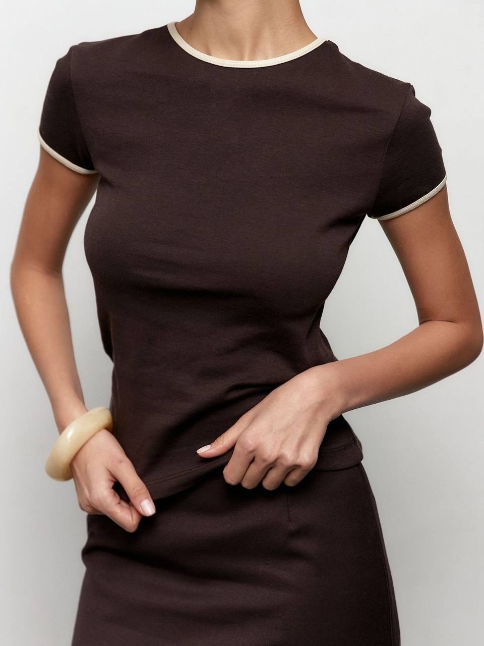 футболка женская,женская кофта,женская майка,коричневая футболка,одежда футболка