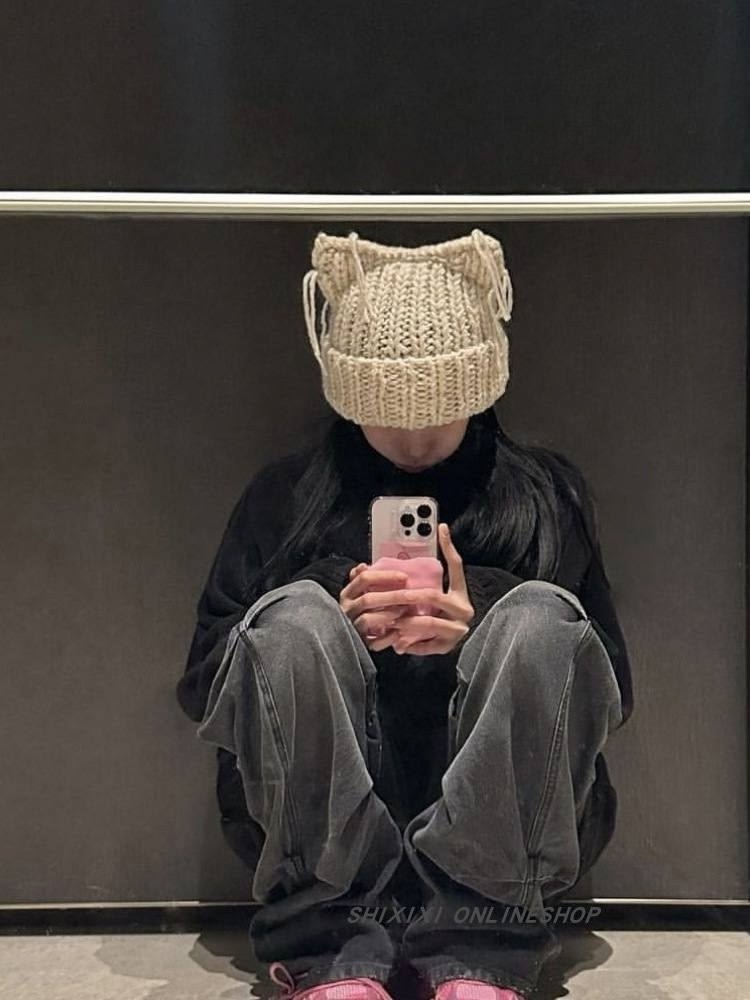 шапка вязаная с ушками,вязаная шапка с кошачьими ушками,шапка с кошачьими ушками,шапка с ушками кошка,шапка с ушками