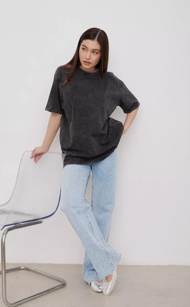 стиль оверсайз,женская футболка оверсайз,футболка оверсайз,футболка оверсайз варенка серая,футболка варенка оверсайз