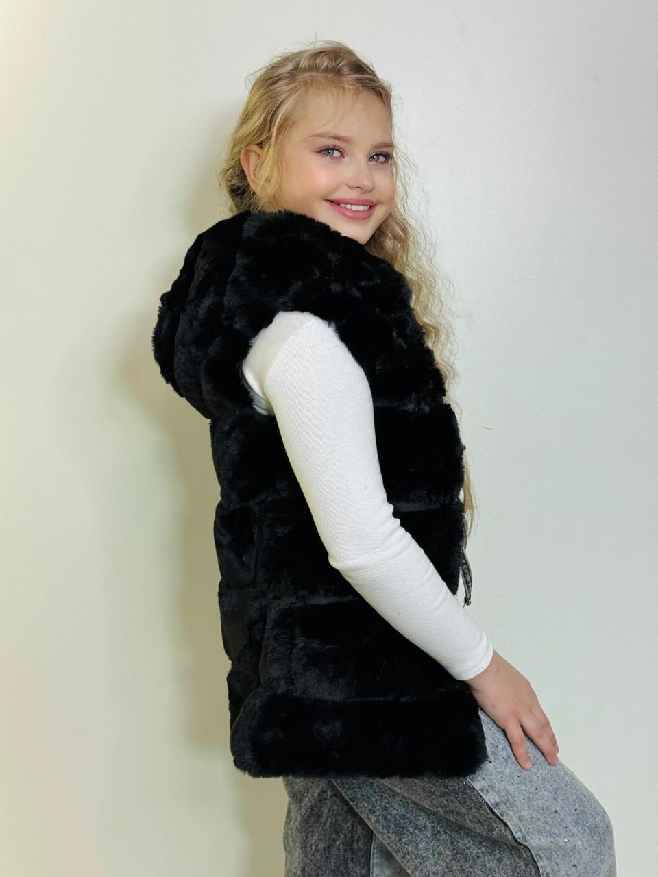 меховая жилет,меховая жилетка,жилет детский меховой,меховая жилетка для девочки,жилетка детская меховая
