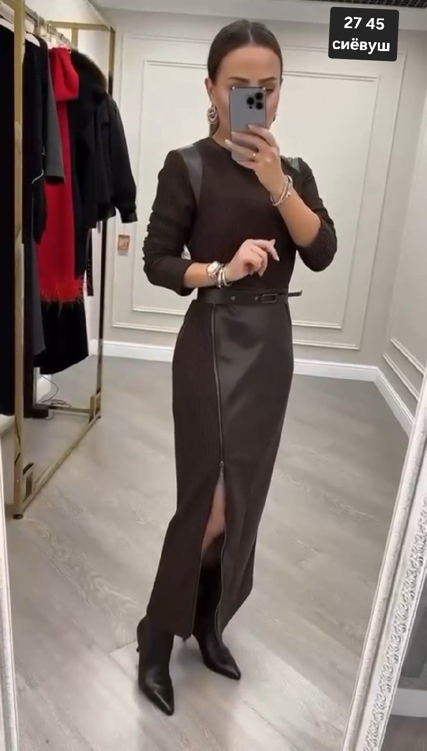 длинная кожаная юбка,платье стильное,юбка из экокожи,платье женская,платье из эко кожи