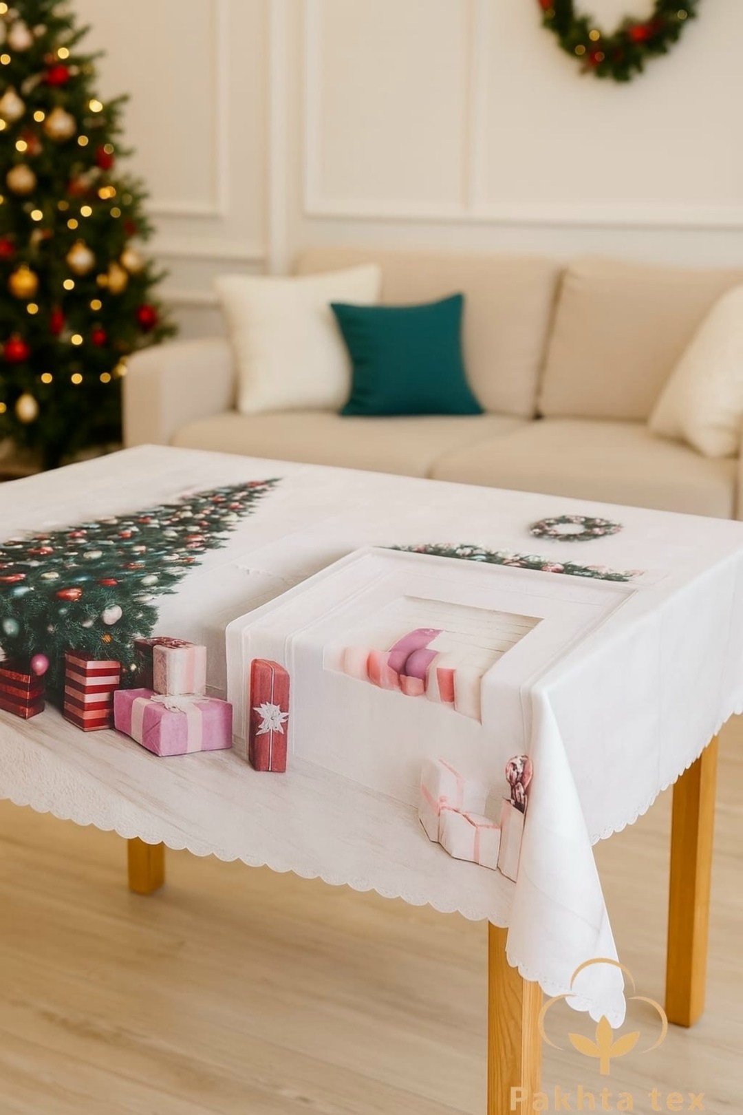 скатерть тамитекс новогодняя,новогодние скатерти,фотоскатерть новогодняя коллекция,новогодняя скатерть клеенка,скатерть новогодняя фотопечать