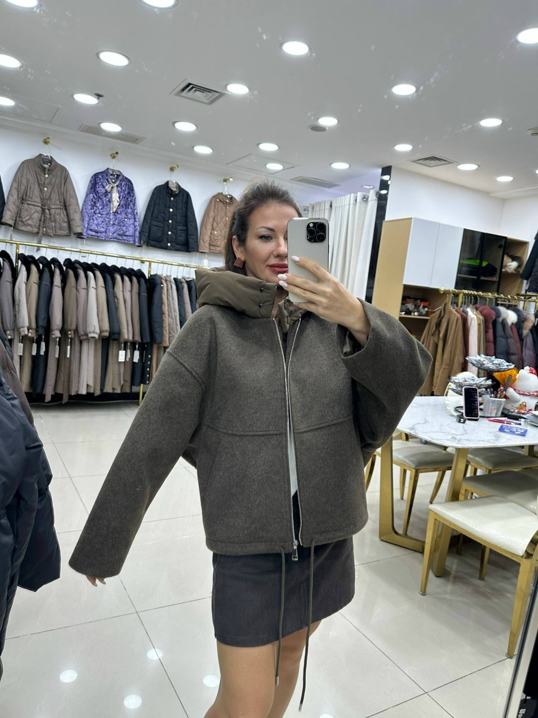 куртка женская,полупальто,полупальто из,куртка свободного кроя,теплая куртка