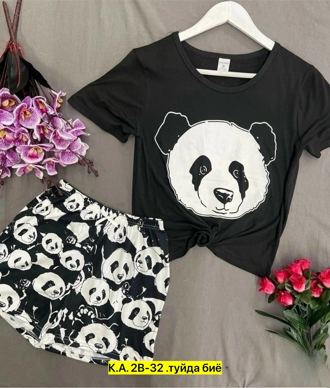 пижама женская,домашняя одежда пижама,комплект пижама,домашний костюм пижама,пижама панда