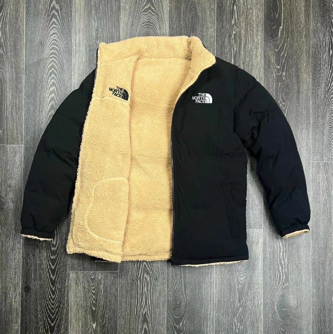 куртка двухсторонняя the north face,куртка двухсторонняя tnf,двухсторонняя куртка барашек north face,пуховик тнф двухсторонний,куртка the north face зимняя