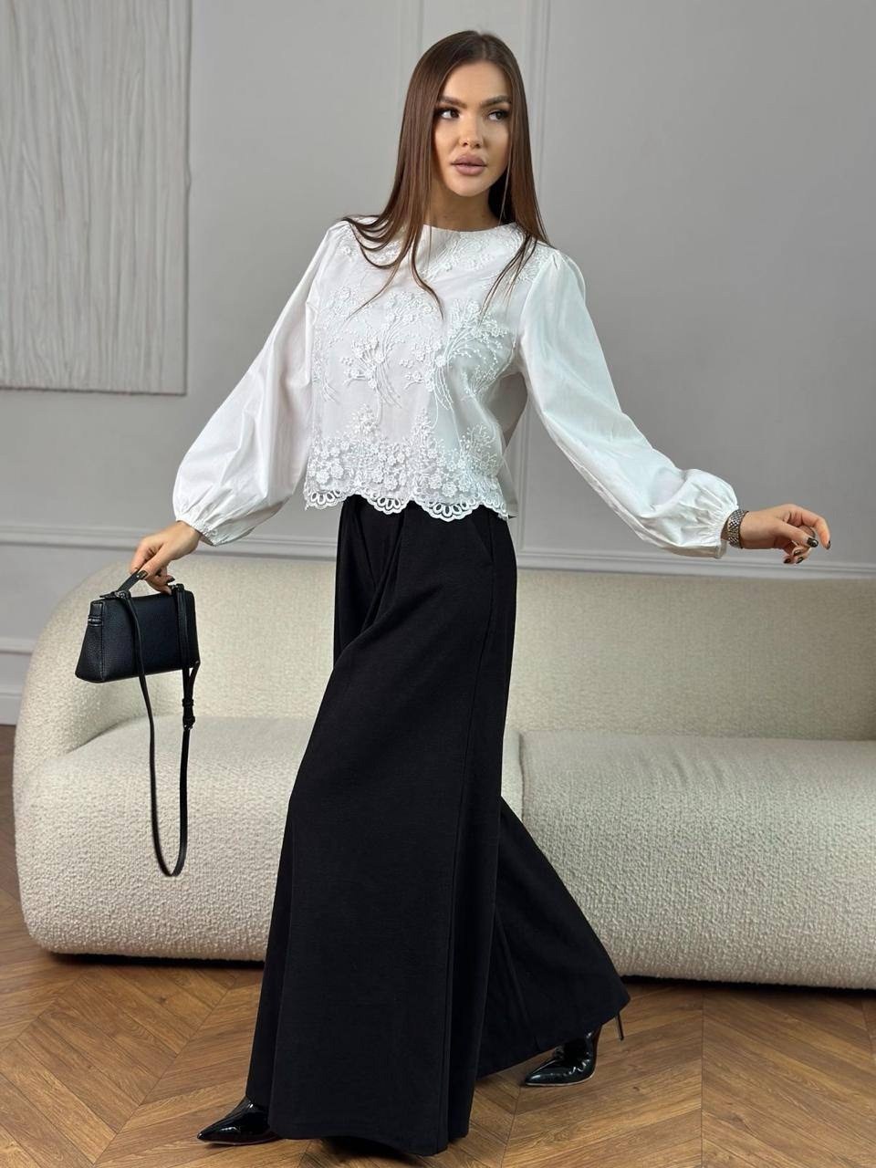 блузка женская,брюки классические,широкие брюки,модные блузы,женская блуза
