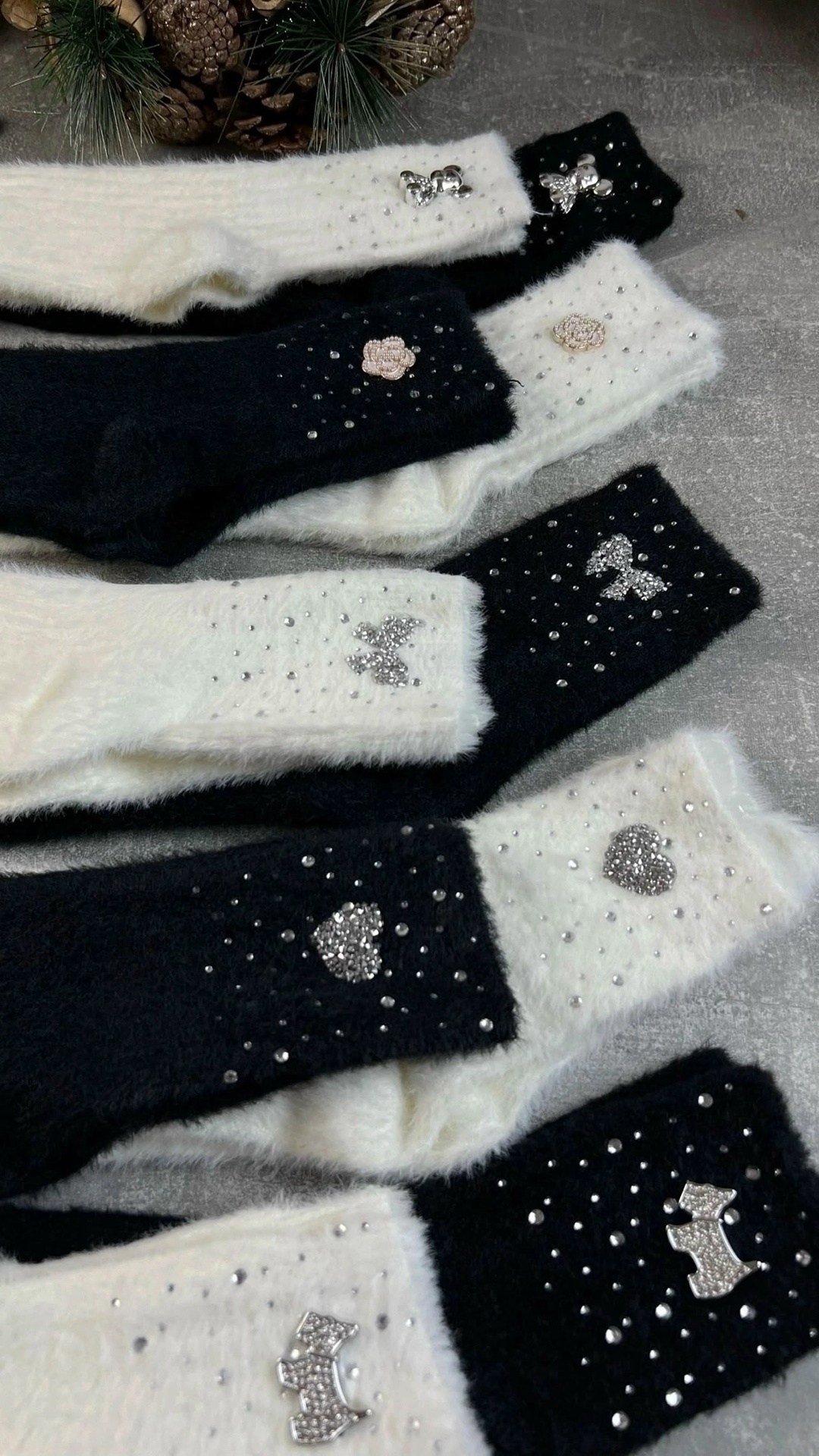 носки женские 10 пар,женские носки,женские теплые носки,носки со стразами,носки для женщин