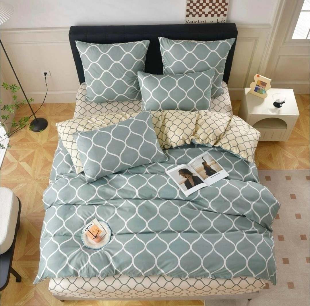 комплект постельного белья alanna простынь на,комплект постельного белья,комплект постельного белья с геометрическим,декоративная подушка,подушки