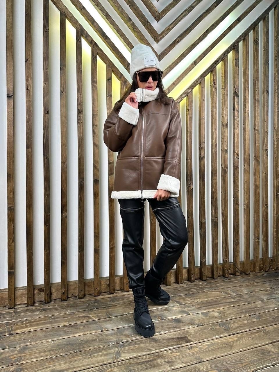 стильная дубленка,дубленка удлиненная,зимняя дубленка,женская дублёнка,дубленка искусственная