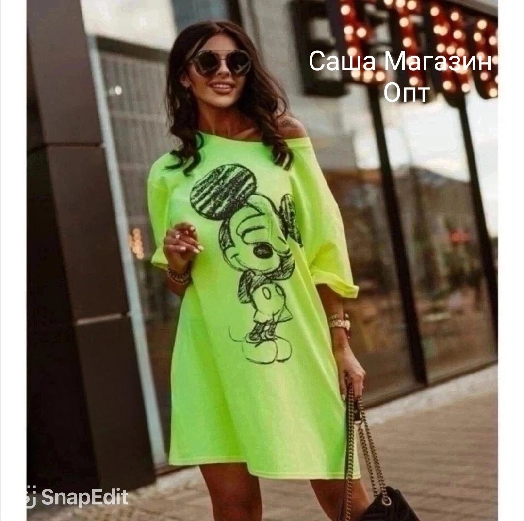 туника с микки маусом,туника женская модная,туника футболка оверсайз,платье туника,туника женская с