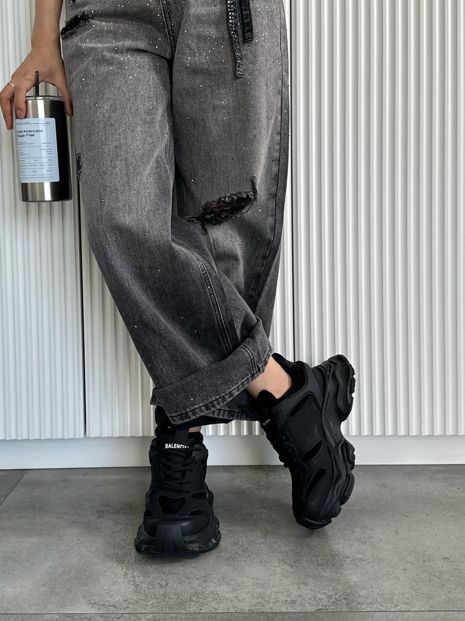 кроссовки баленсиага черные,,кроссовки женские balenciaga,кроссовки баленсиага женские,кроссовки баленсиага triple s black