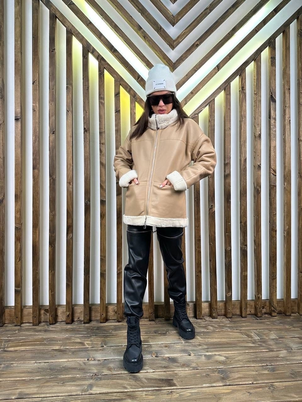 стильная дубленка,дубленка удлиненная,зимняя дубленка,женская дублёнка,дубленка искусственная