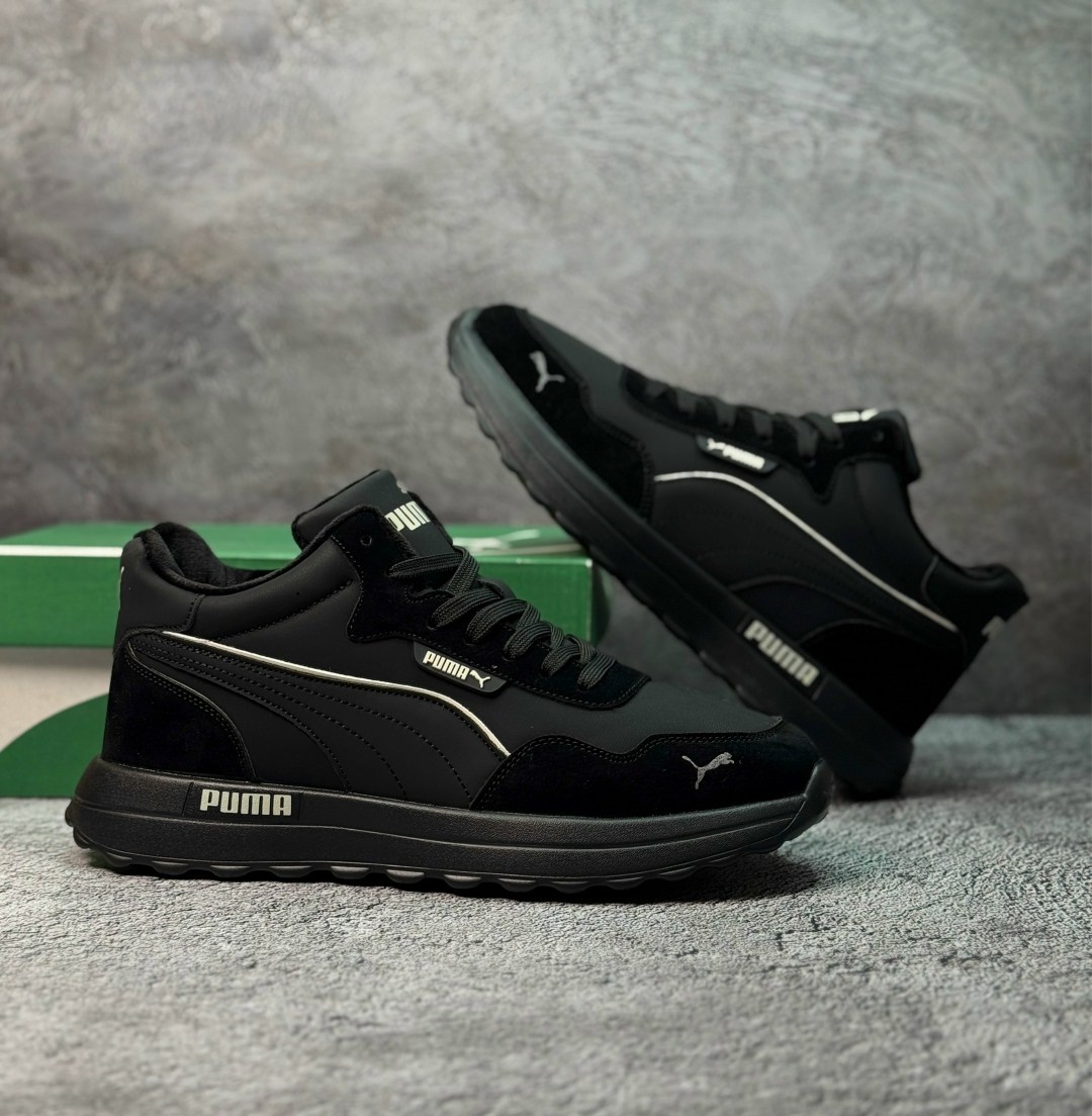 мужские кроссовки puma,зимние кроссовки puma,кроссовки puma,зимние кожаные кроссовки мужские пума,кроссовки мужские зимние с мехом puma
