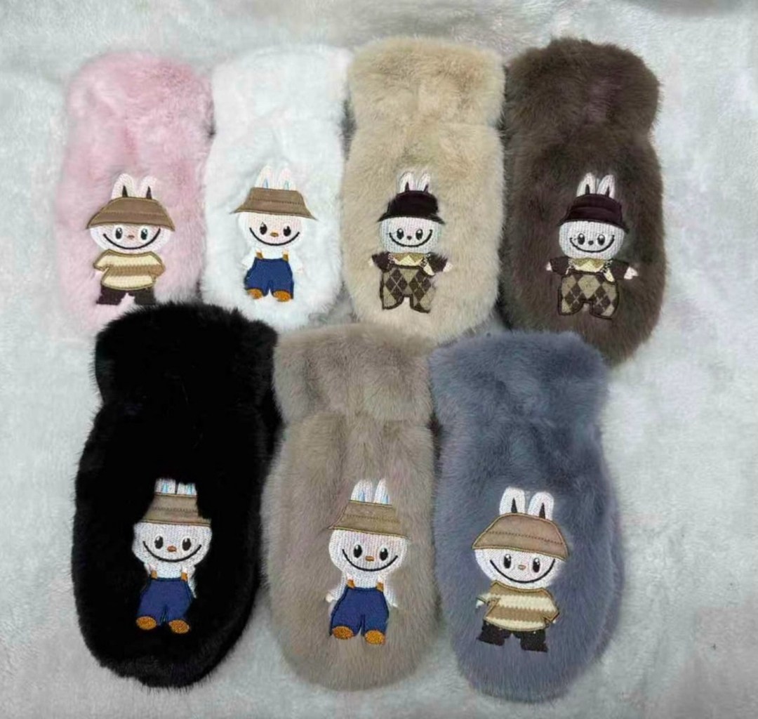 мягкие варежки,варежки плюшевые,варежки мягкие и пушистые,модные варежки,варежки меховые