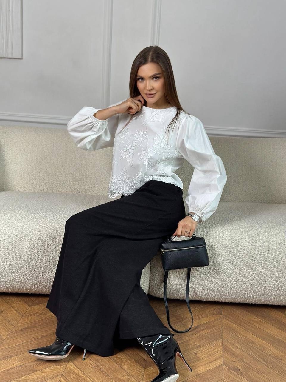 блузка женская,брюки классические,широкие брюки,модные блузы,женская блуза