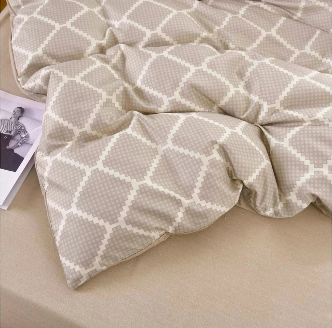 комплект постельного белья alanna простынь на,комплект постельного белья,комплект постельного белья с геометрическим,декоративная подушка,подушки