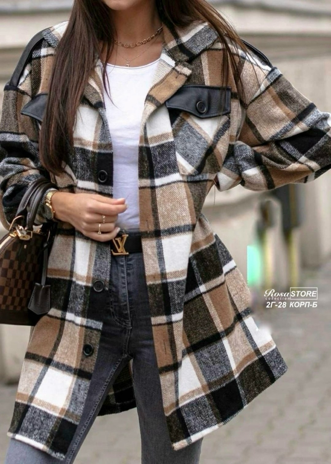 пальто в клетку,рубашка оверсайз в клетку,теплая рубашка,клетчатая куртка,куртка в клетку